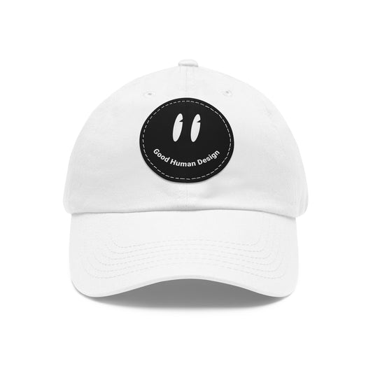 Good Human Design Hat with Leather Patch